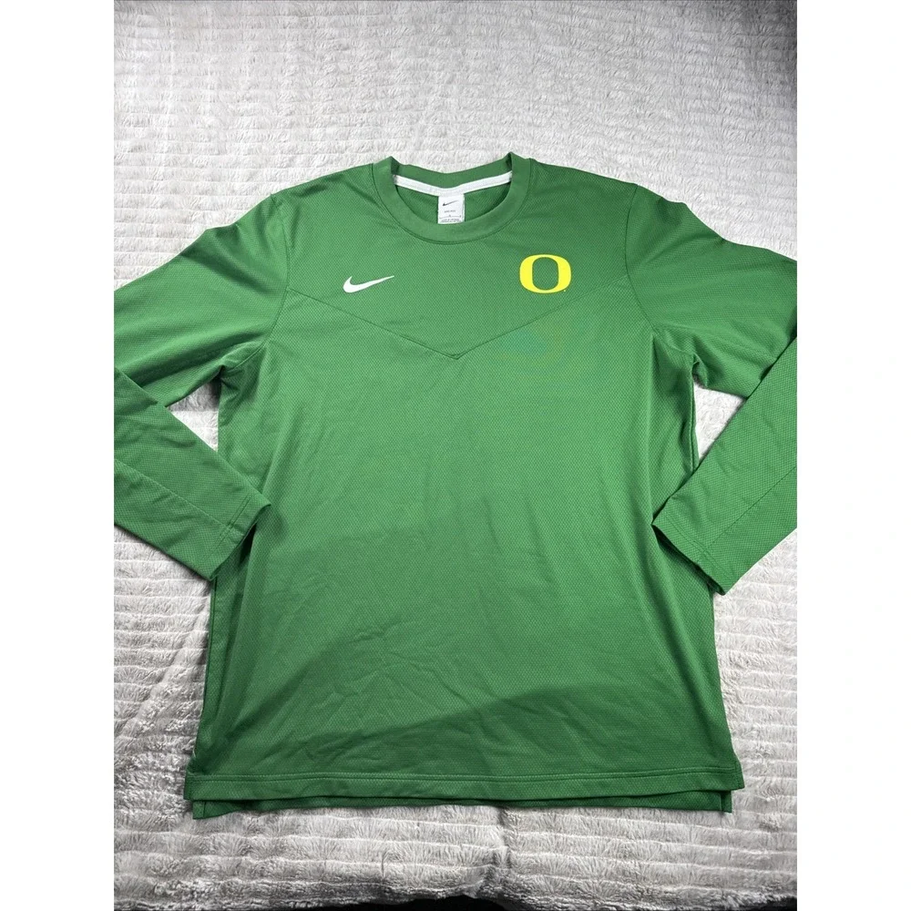 Nike Oregon Ducks On-Field Dri-Fit Long Sleeve Shirt Mens Large Green NCAA